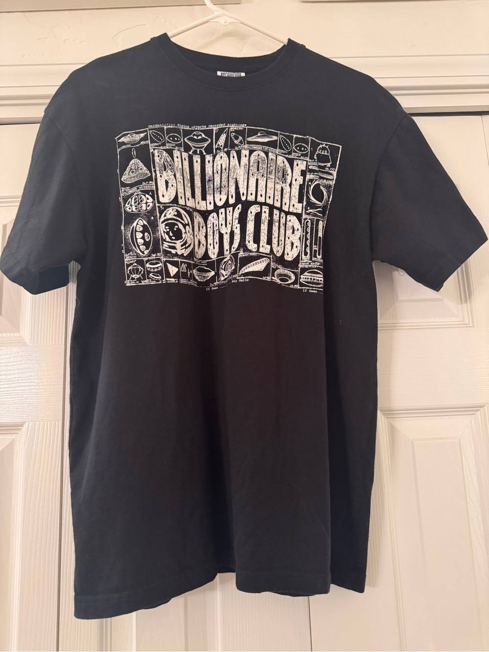 Billionaire Boys Club Black Tee with White Graphic Panel